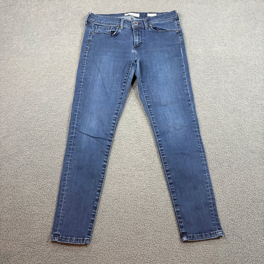 Banana Republic Jeans Womens 28 Blue Skinny Ankle Premium Denim Stretch Slim Fit